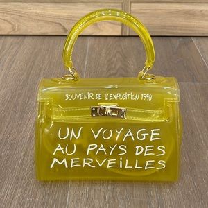 Cute yellow plastic bag